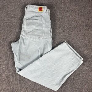 Empyre Relax Light Blue Corduroy Skate Pants Size 30 Loose Fit Embroidered